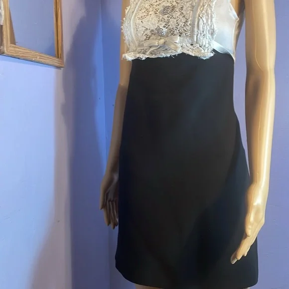 Miu Miu Mini~dress Silk, Lace, Crystal Embellishments, Length👌, Check! - Picture 8 of 15